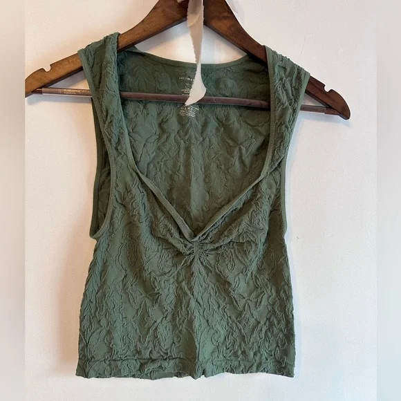 Intimately Free People Green Lace bralette/tank