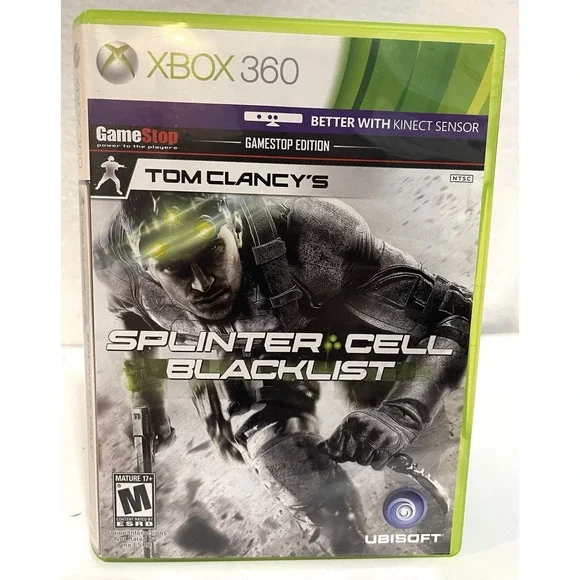 Splinter Cell Blacklist Xbox 360, 2013, Tested Working 2 Disc Manual See Pics