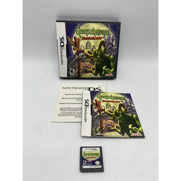 Nintendo DS Video Game Goosebumps Horrorland Tested Complete CIB Case & Manual