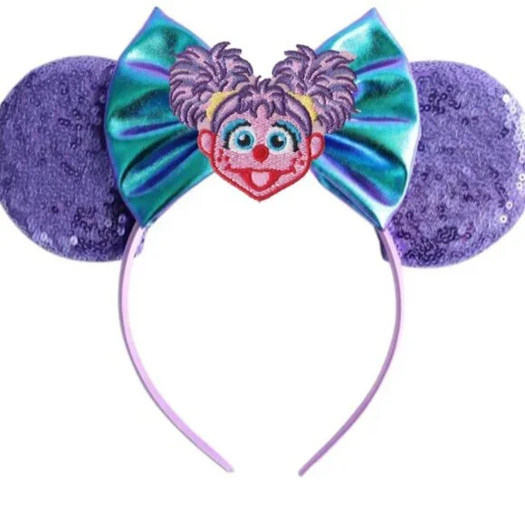 Abby Cadabby Headband Ears Bow Birthday Dress Sesame Street outfit clothes Bow