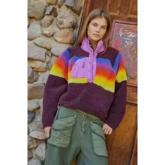 Free People Movement Hit The Slopes Printed Pullover