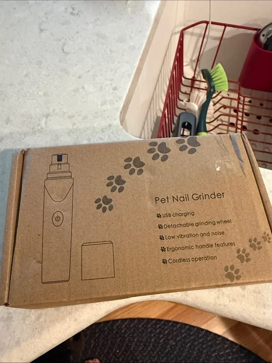 NIB Rechargeable Low-Noise Pet Nail Grinder for Dogs & Cats