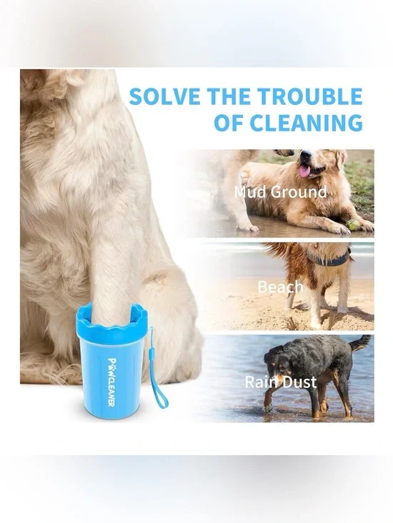 PawCleaner Blue Dog Paw Washer by
