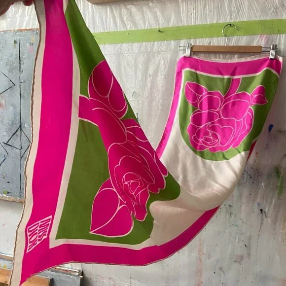 Miss Dior vintage floral scarf