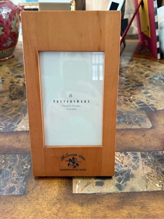 Pottery Barn Light Cherry Wood Vertical Frame