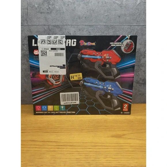 DiueRMA Laser Tag 2 Pack w/Score Display (Red‎ And Blue)