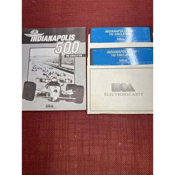 indianapolis 500 electronic arts manual And 5.25 Disks