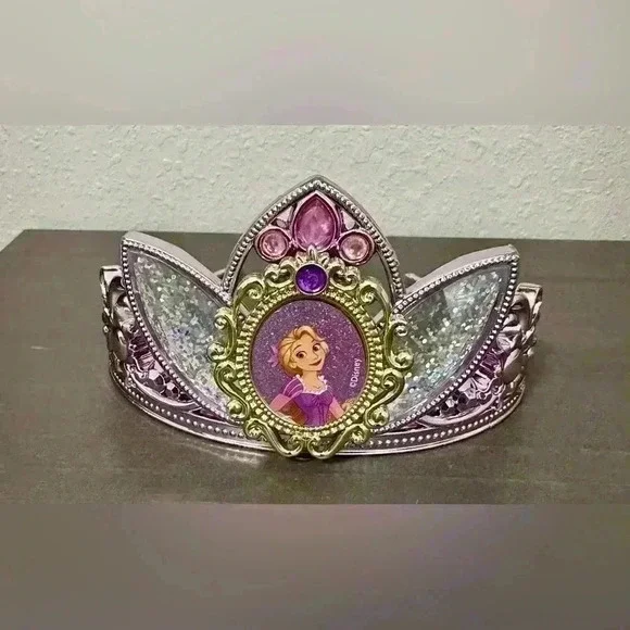 Disney Princess‎ Rapunzel Tiara Crown Glitter Shimmer Toy Kids Costume Accessory