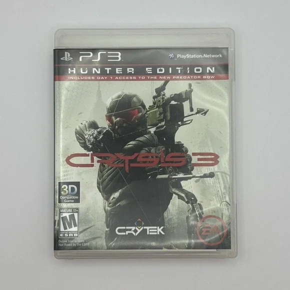 Crysis 3 - Hunter Edition (Sony PlayStation 3, 2013) PS3 w/ manual