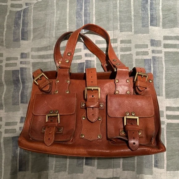 Mulberry Roxanne Oak Darwin Leather Bag