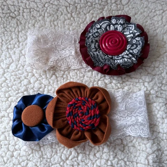 Lace Handmade with Floral Accents