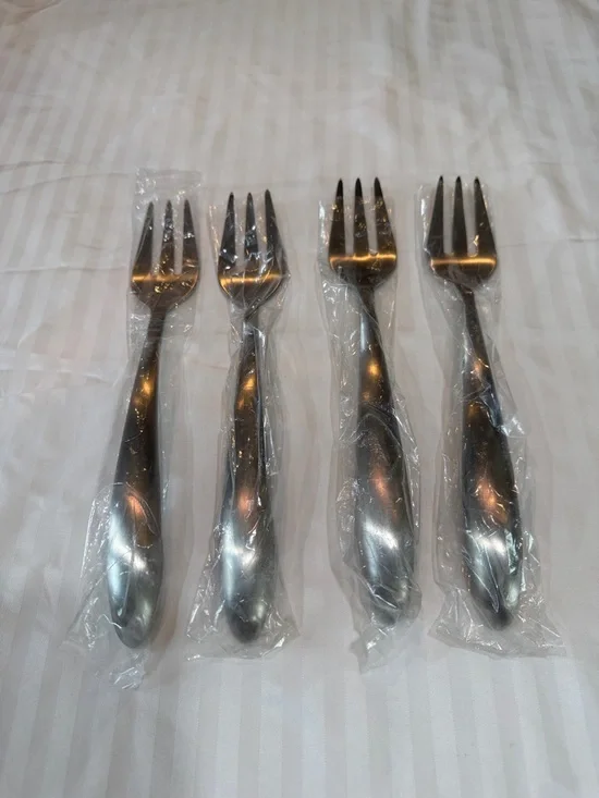 Pampered Chef Stainless Steel Serving Forks - Silver (Set of 4)