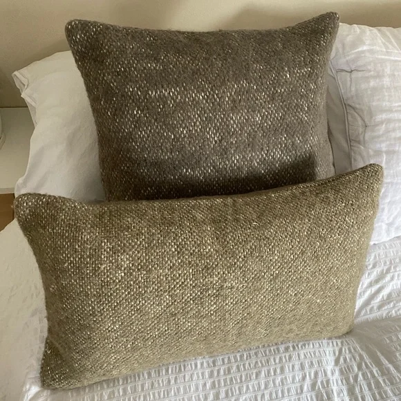 Pottery Barn Light Green Pillow Shams