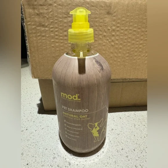 New Unopened Mod Hypoallergenic Dog Pet Shampoo Natural oatmeal shea but…