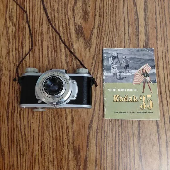 Vintage Kodak 35 Camera Anastigmat 51mm f/4.5– Untested for PARTS/REPAIR