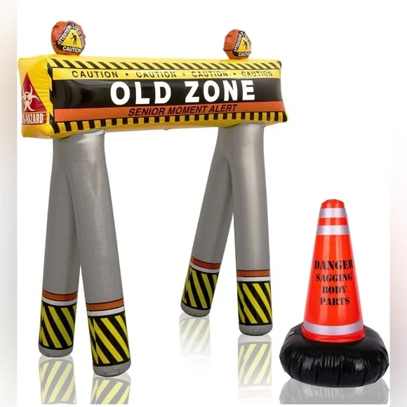 ArtCreativity Old Zone Inflatable Over The Hill Party Decorations Birthday