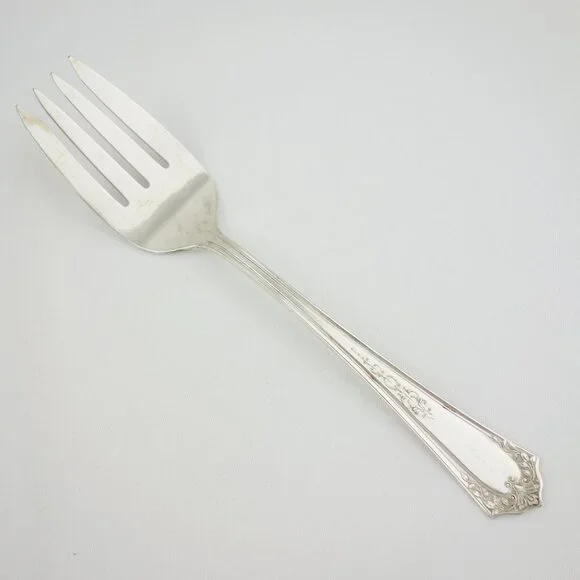 Continental Silverplate Three Cold Meat Serving‎ Fork