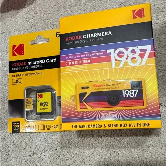 NEW Kodak Charmera Blindbox plus Kodak NEW microSD card