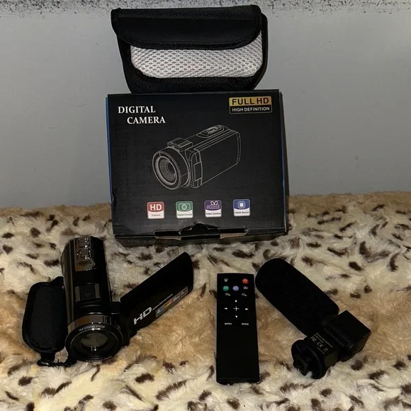 Full HD Digital Camera with Accessories - Black