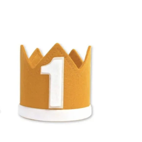 Safari Crown Smash Cake First Birthday Crown Yellow Hat Jungle Wild one