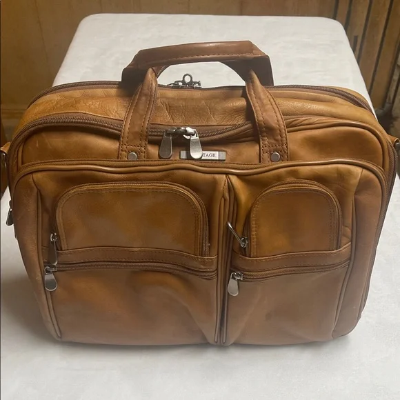 Leather Men's Vintage Leather briefcase