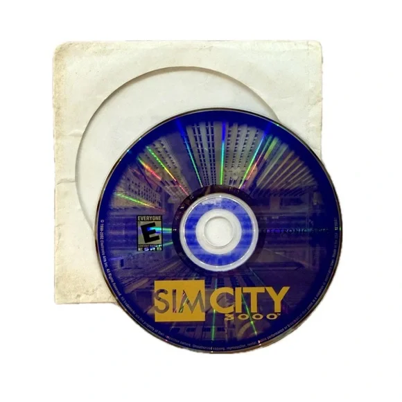 SimCity 3000 PC Game CD-ROM Disc
