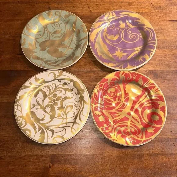 Pottery Barn Stoneware Jewel Plates 9