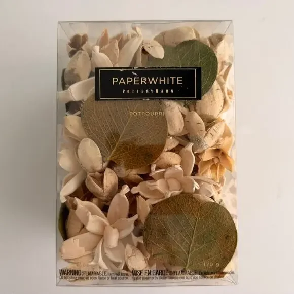Pottery Barn Paperwhite Potpourri RARE Retired Scent NEW in Box! 170g Large