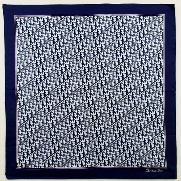 Authentic Christian Dior Trotter scarf silk