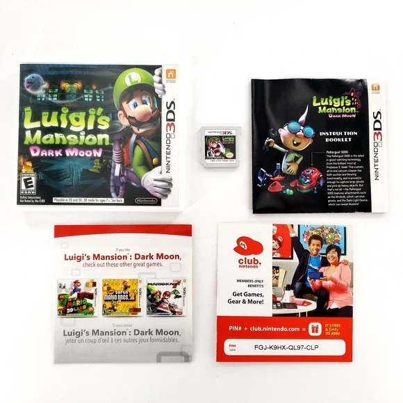Luigi's Mansion: Dark Moon (Nintendo 3DS, 2013) Authentic Complete Tested Works