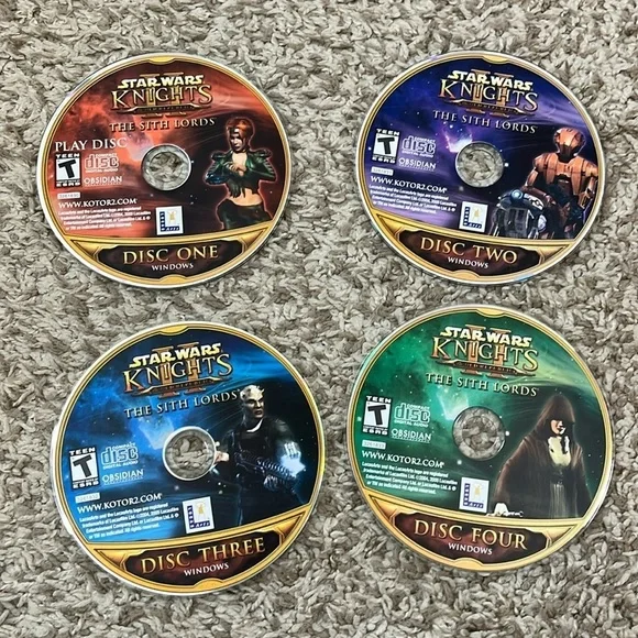 Star Wars Knights PC Games The Sith Lords - Set of 4