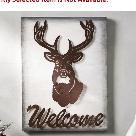 POTTERY BARN wood art