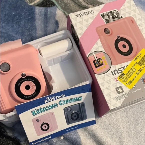 Vivitar Pink Kidzcam Camera used!