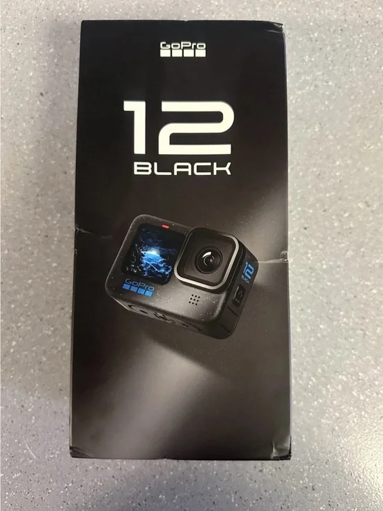 GoPro 12 Black Action Camera with Black Finish