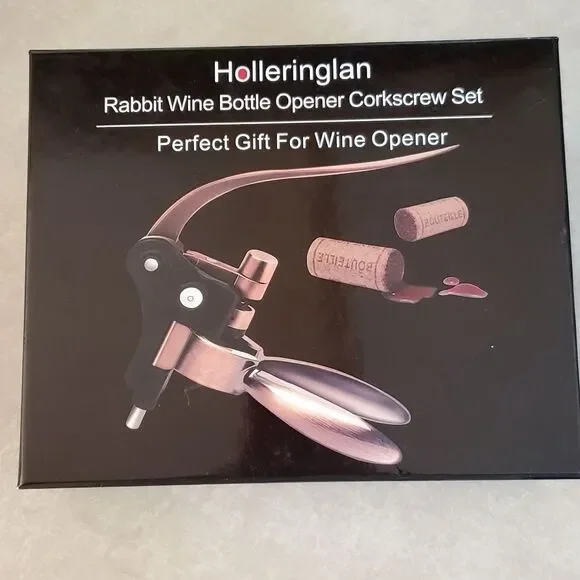 Holleringlan Rabbit Wine Bottle Opener Cork Screw Pre-owned