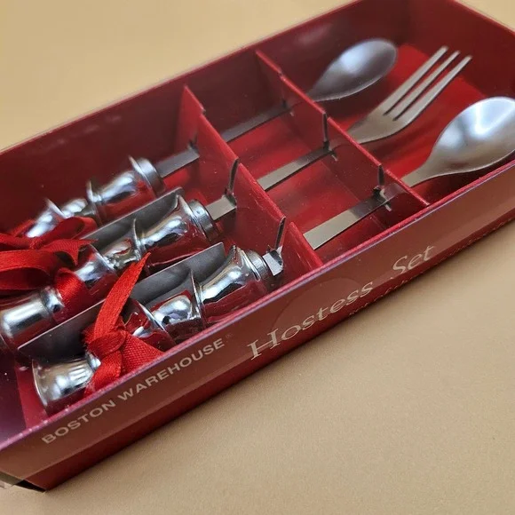 Boston Warehouse‎ Hostess Set Set of Three Stainless Steel Servers Model 04181