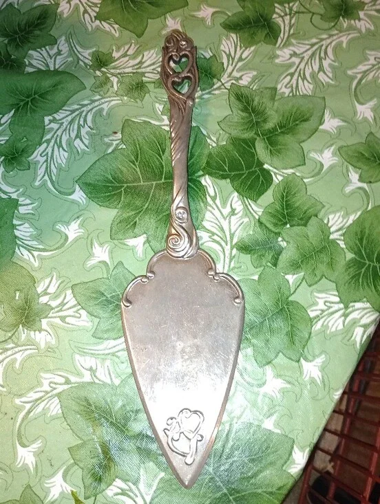 Vintage Silver Plated Wedding Cake Server
