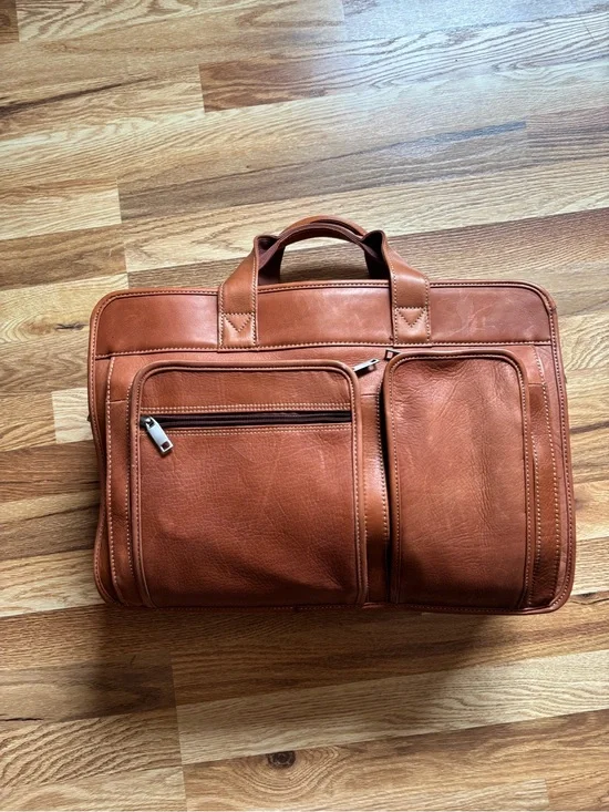 Vintage Brown Wilsons Leather Briefcase