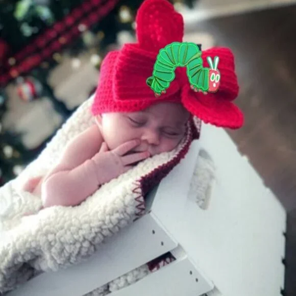 The Very Hungry Caterpillar headband lace bow birthday hair accessories