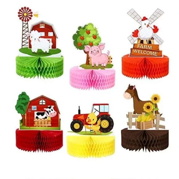 Farm Animal Party Centerpiece Set
