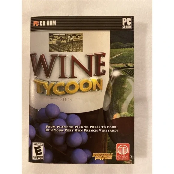 Wine Tycoon PC 2009 PC Game CD-Rom Virtual Playground Got Game Entertainment NEW