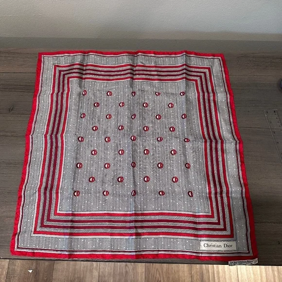 Christian Dior Vintage Silk Scarf