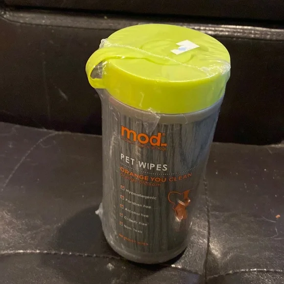 NWT mod Pet Wipes Orange Blossom Hypoallergenic, Paraben Free, Alcohol Free