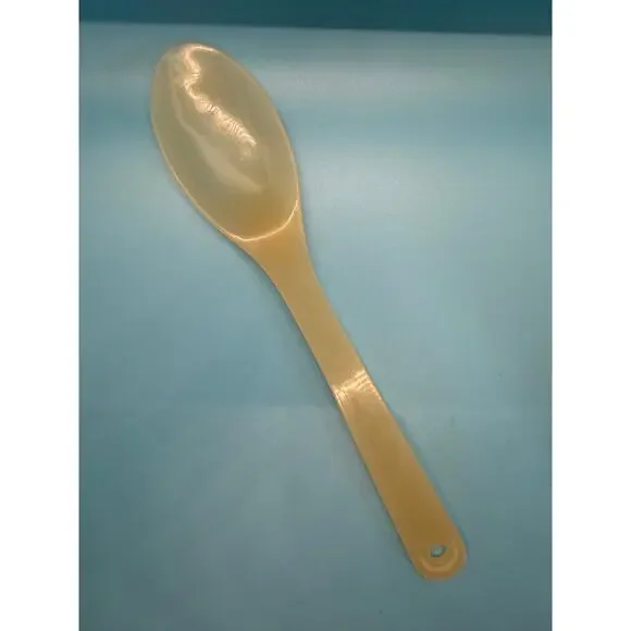 VTG Translucent‎ Egg Plastic Serving Spoon Kitsch Retro MCM Kitchenware Utensil