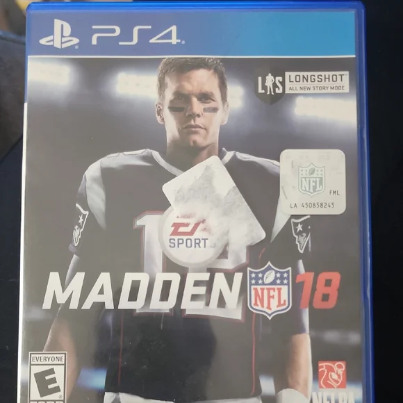 NFL Madden‎ 18 PS4 Video Game - Blue Case