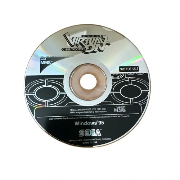 Cyber Troopers VIRTUAL‎ ON Sega Windows 95 PC Game Disc Only Computer Game
