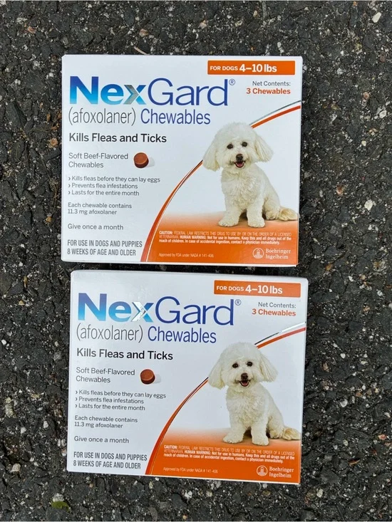 Nexgard for Dogs 4–10 lbs flea & tick 6 month supply