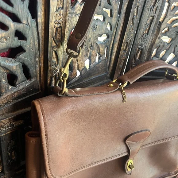 Jack George Leather Satchel Briefcase Shoulder Bag