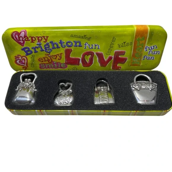 Brighton Silver Toned Card holder Set of Four Purses