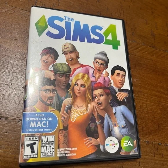 Sims 4 pc game disc 1 & 2, preowned